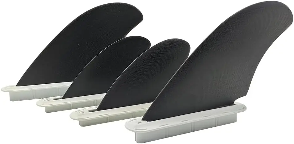 Fiberglass Reinforced Thruster Fins for Longboard Soft Top Surfboard  Paddle Board Wake Surf Fins Surfing Keel Twin Fin