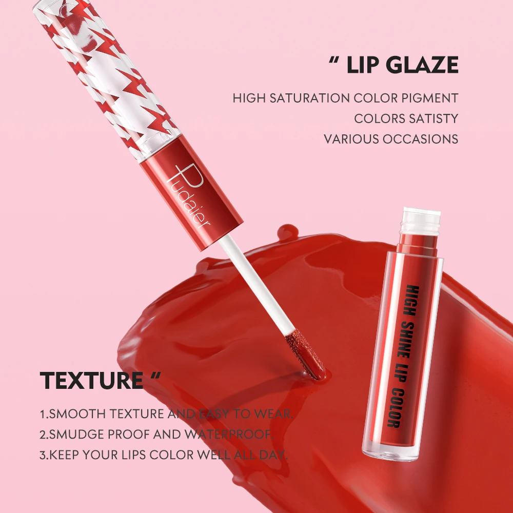 Private Label Lip Makeup High Quality Double Ended Lip Glaze And Lip Oil Waterproof Long Wear Liquid Lipstick OEM Makeup