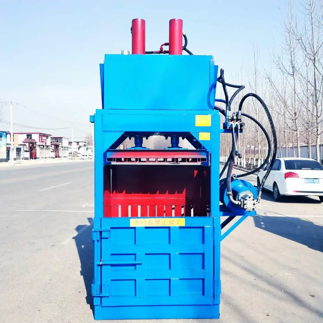 Hay Baler Hydraulic Vertical Compressing Machine Cotton baling Machine