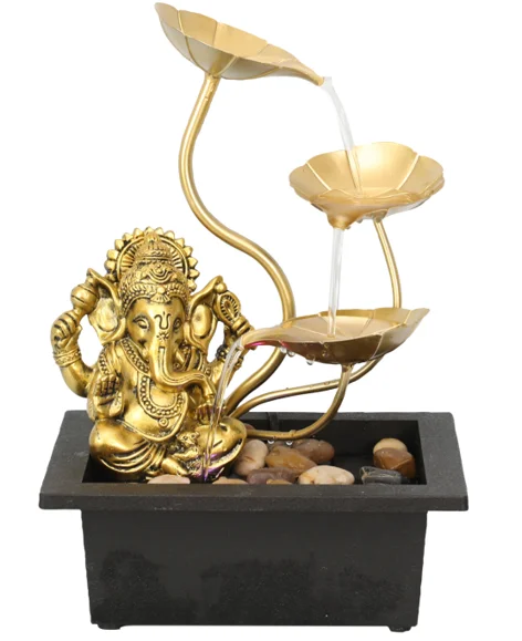 Indian Buddha  Waterfall Water Fountain Garden Iron Water Pump
