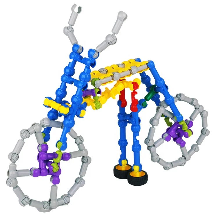 Hot selling kids diy building blocks toys puzzle changeable toys set