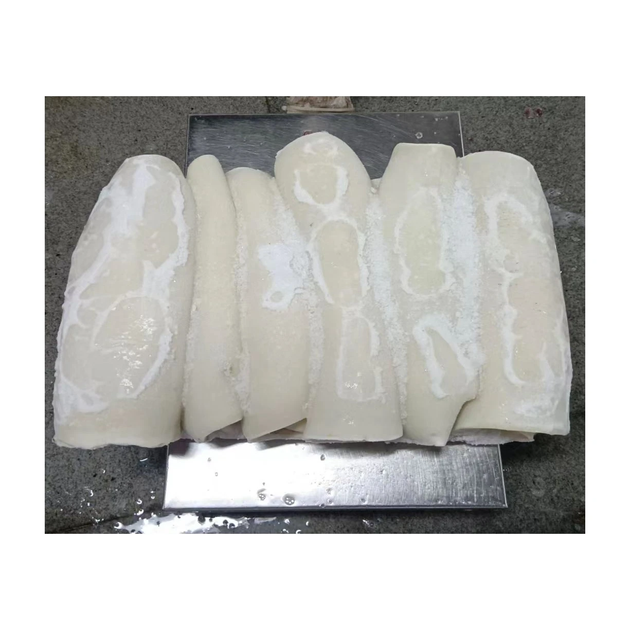 X8256 гигантское мясо кальмаров кожа от производителя филе замороженное приготовленное гигантских 2-4 кг