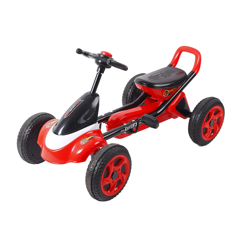 2022 safe hot sale promotion gift kids four wheel pedal go karts