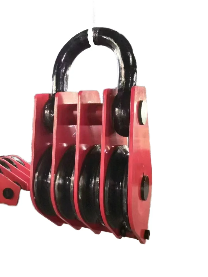 High Quality 10TONS Wire Rope Pulley Block with Bearing for Lifting Heavy Objects