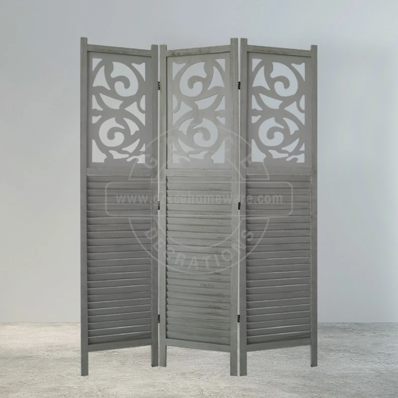 3 Panels Hall Divider Modern Screens Divider Wooden Partition For Living Room room divider wood