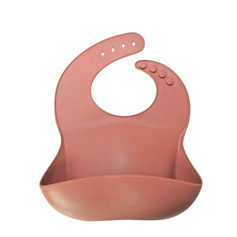 wholesale bpa free waterproof easily to clean silicone baby bib