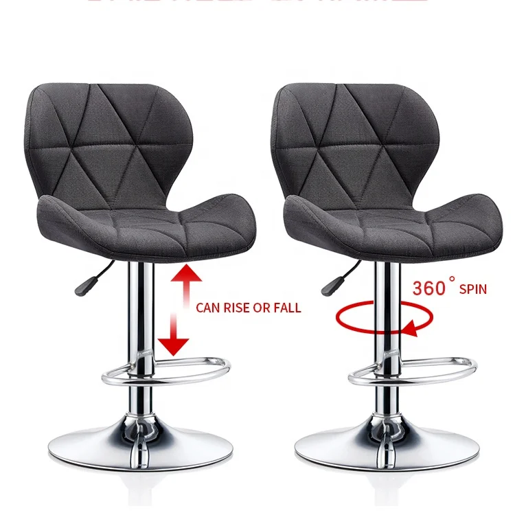 Cheap steel Furniture High Bar Chair Pub Stools Lifting Rotating office Chair leather bar chair