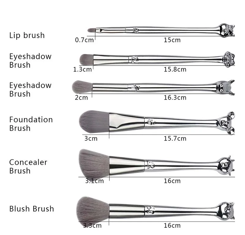 High quality private label newest 12pcs unique silver makeup brush cheap makeup brushes packaging bags makeup brush set