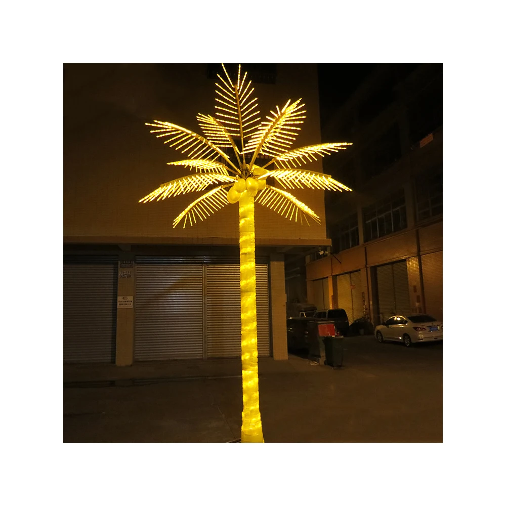 Various Color Options 110V 220V Outdoor Decorative 3M 4M 5M 6M LED Palm Tree light