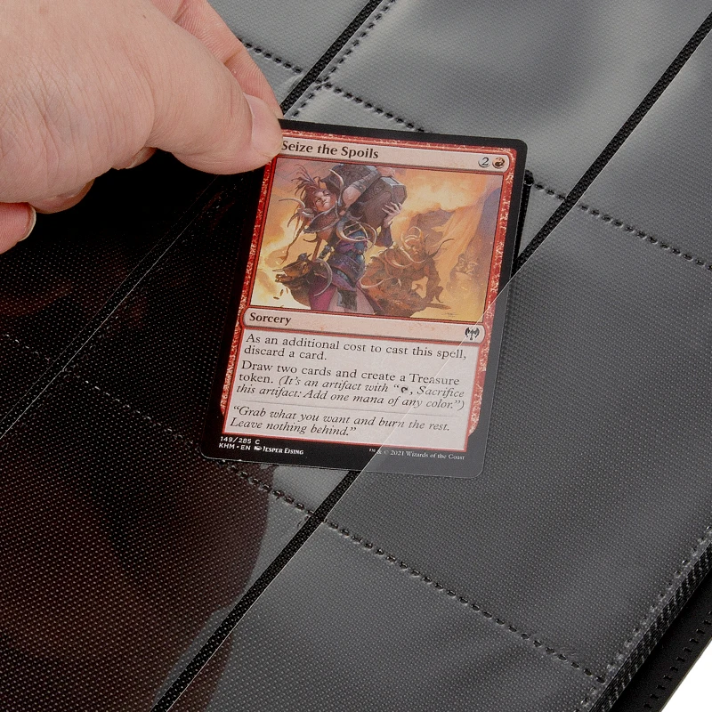 9 Pocket Trading Card Binder 360 Cards Sleeves Binder Card Collection Penny Sleeves