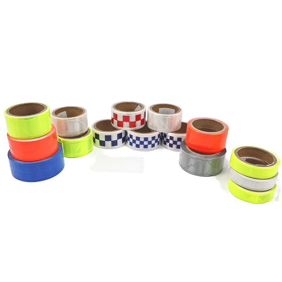PVC reflective tape EN 20471 High Glossy Reflective PVC Safety Vest Garments and hivis clothing Tape PVC Tape roll