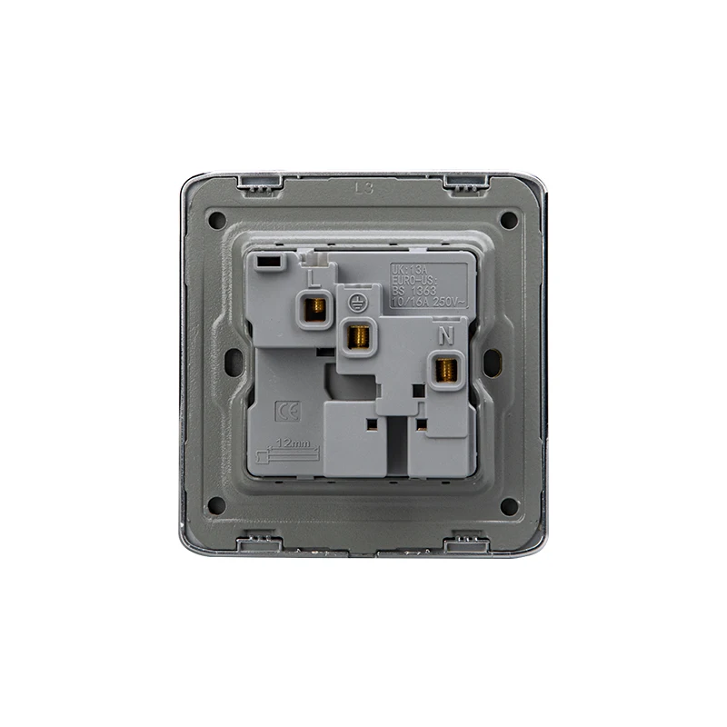 L3.4 factory price silver grey 1 2 3 4 gang wenzhou electric wall switch for home