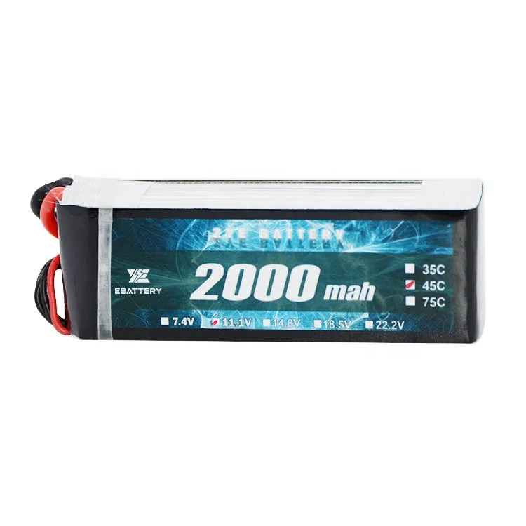 China High Quality RC Lipo Rechargeable Battery XT-60 Plug 11.1V 20C Li-ion Polymer 2200mAh Li ion Battery
