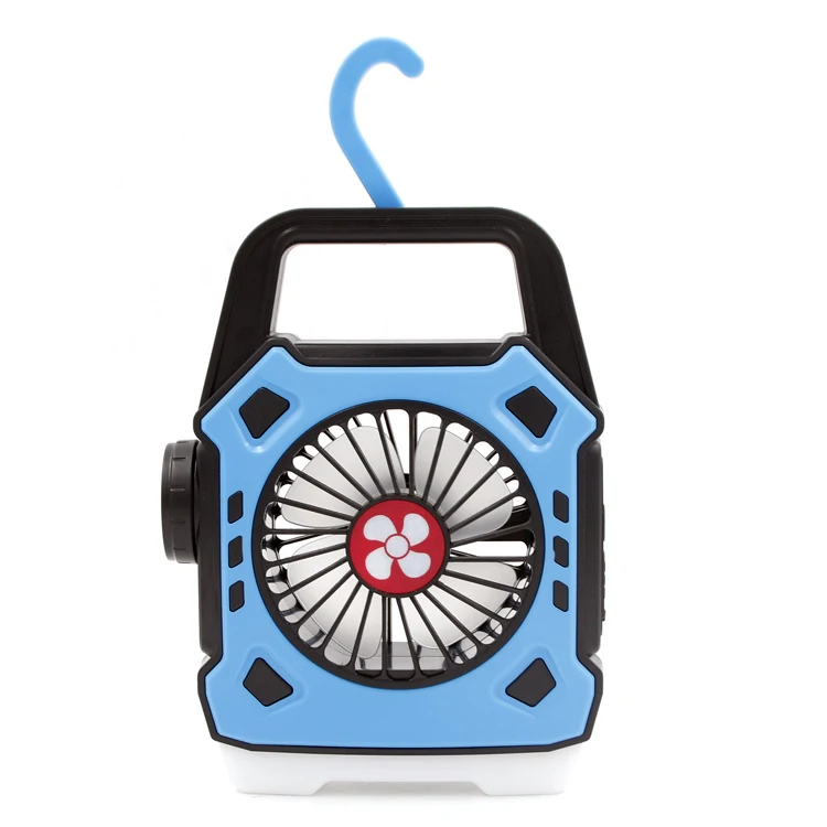 Type-C Rechargeable LED Camping Fan Light Outdoor Portable Lamp with Power Bank