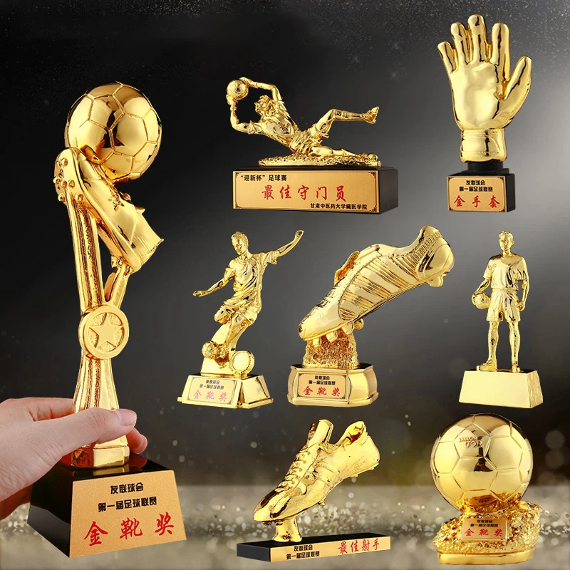 Yiwu Collection professional trophy award with gold supplier with trophies gold trophy award with gold