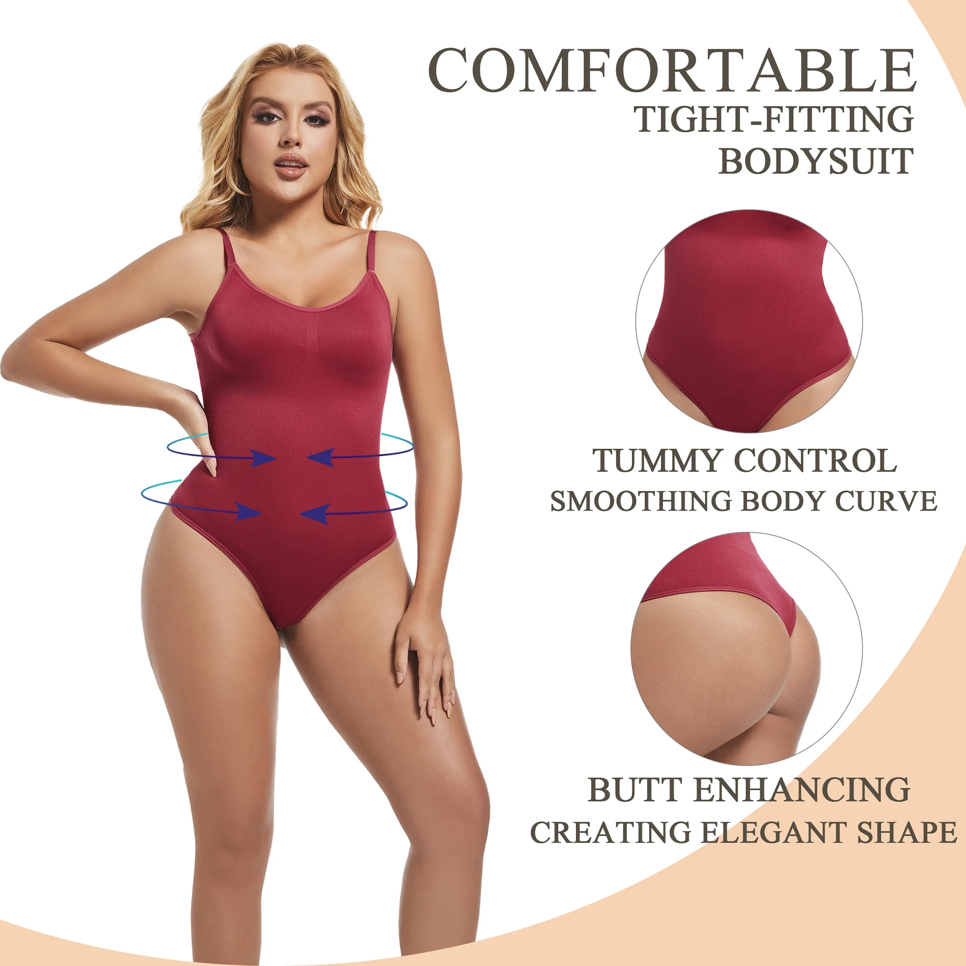 Best selling Women one piece jumpsuit full Body Shaper Slimming Underwear Hip Shapwear for women seamless shapewear