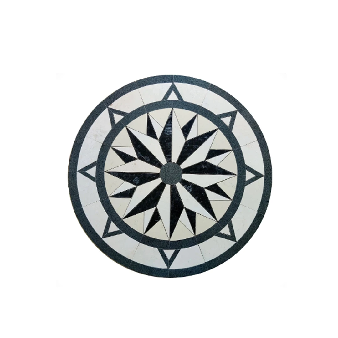 Cheap Marble Granite Stone water jet marble medallion, pattern medallion floor tiles