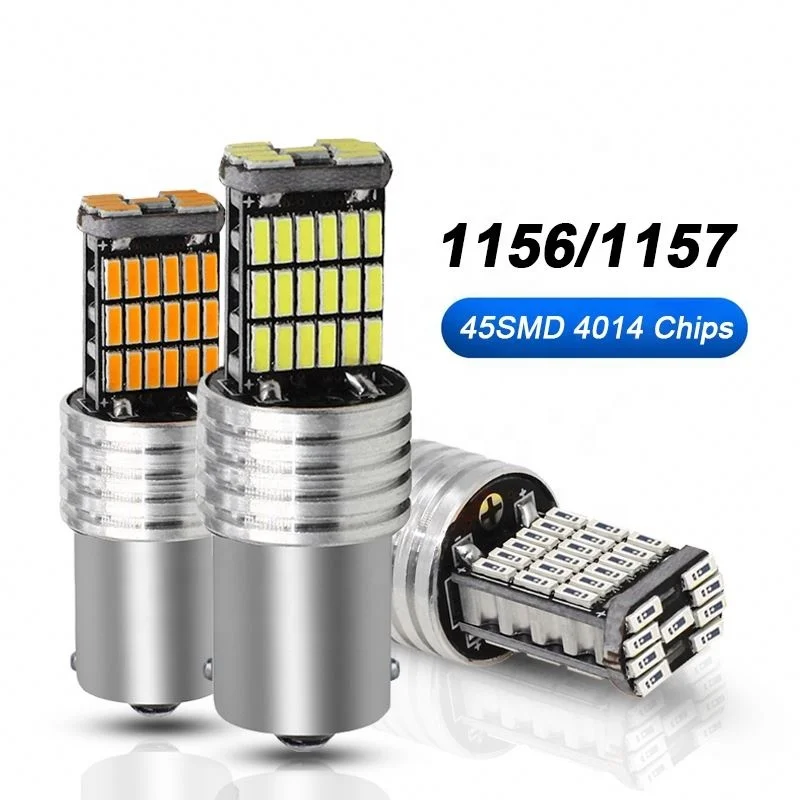 Highlight T15 T16 W16W LED Reverse Light Bulb Canbus LED Backup Parking Light Car Lamp Bulbs 45smd 4014 T15 Led