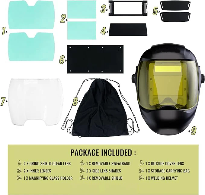 CE Better Professional Welding Tools Powered TH3 Filter Flip Up Face Protection Auto-darkening Welding Helmet With Respirator