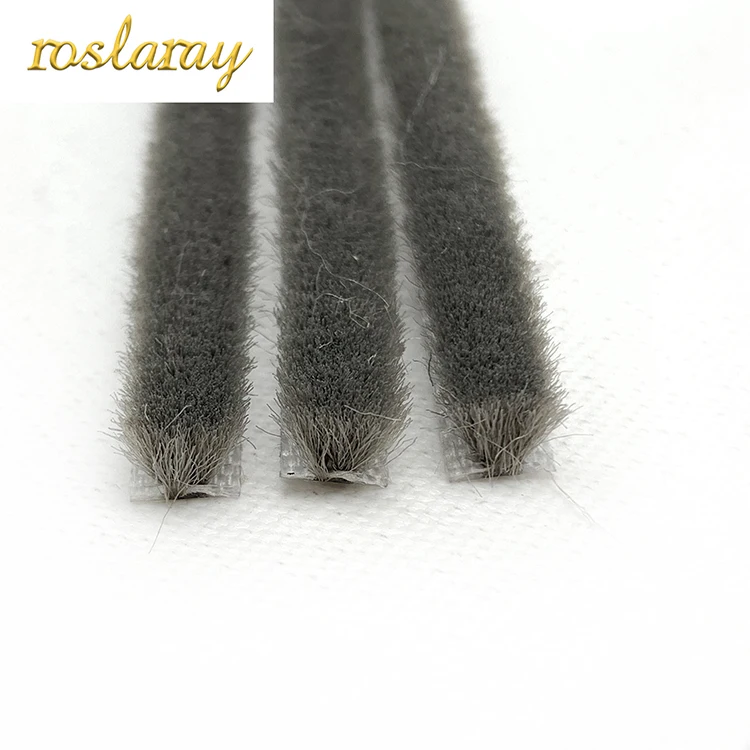 weather stripping seal groove with poly pile threshold sealing strip brush weatherstrip Apposite Windows And Doors