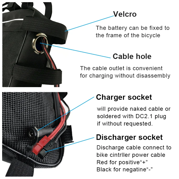 Oct Triangle Battery 48V 52V  40ah 45ah Lithium eBike  Electric Bicycle Batteries Ebike Battery