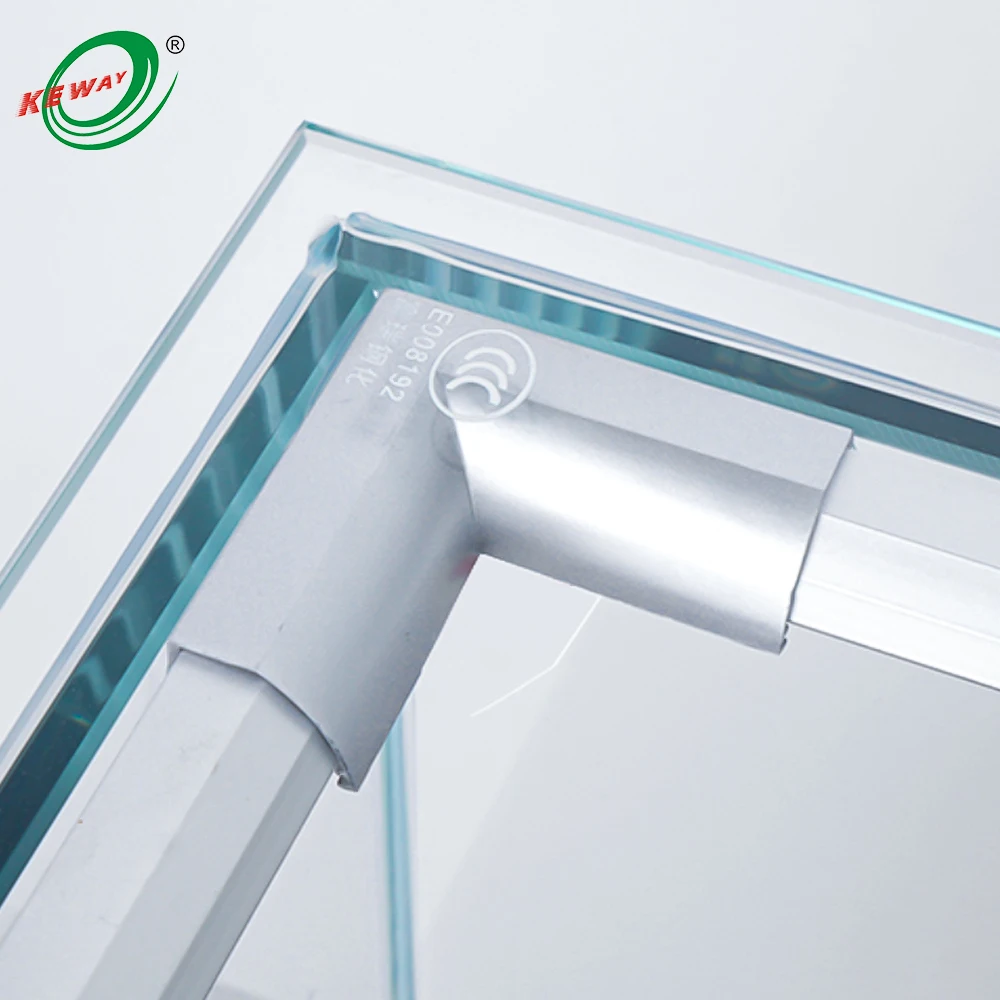 Shopping countertop LED light lamp modern used jewelry showcase display case glass vision showcase