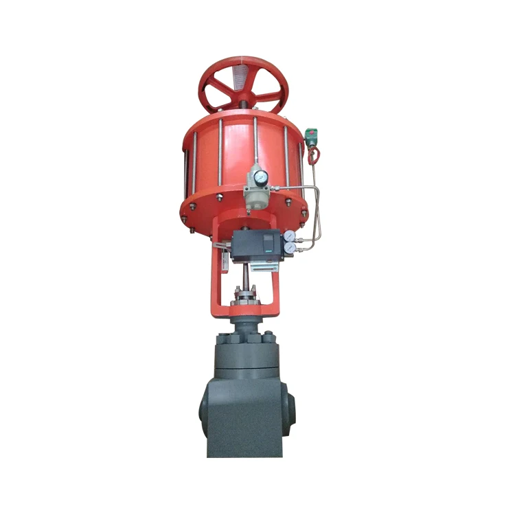 EP Positioner DN50 Carbon Steel Pneumatic Single Seated Cage Type pneumatic Pressure Control Valve