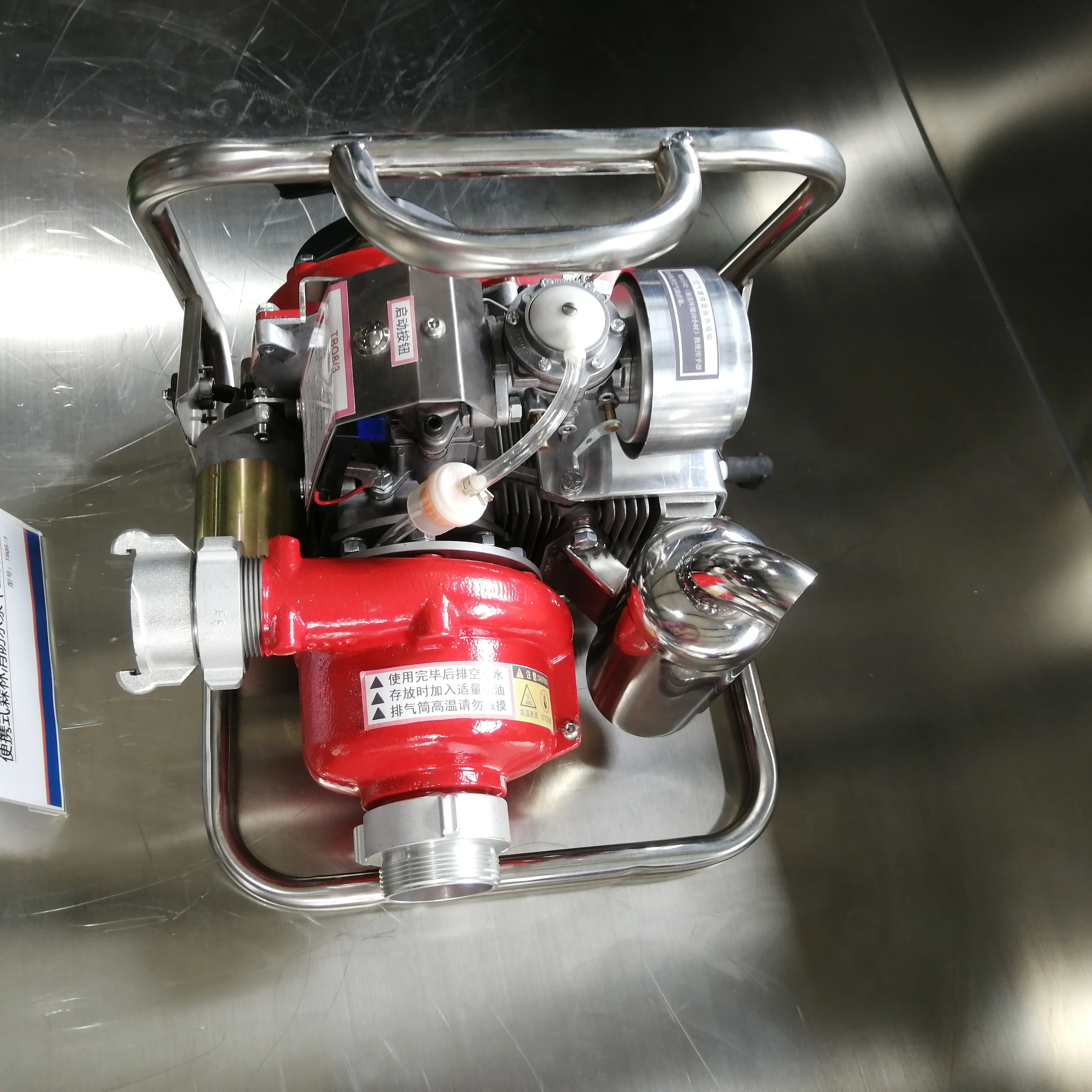 Gasoline Driven High Pressure Portable High Flow Fire Fighting Water Pump