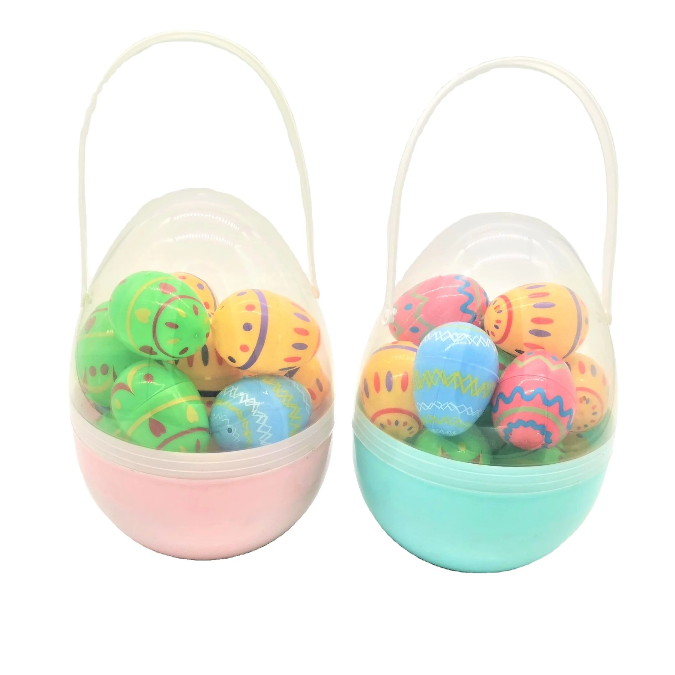 Best Factory Price 10inch Plastic Easter Egg Wholesale in Stock  Include 6cm 40pc Easter Egg