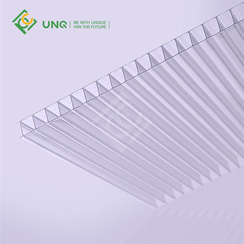 8mm Greenhouse Building Materials Plastic Pc Sheets Clear Polycarbonate Hollow Sheet