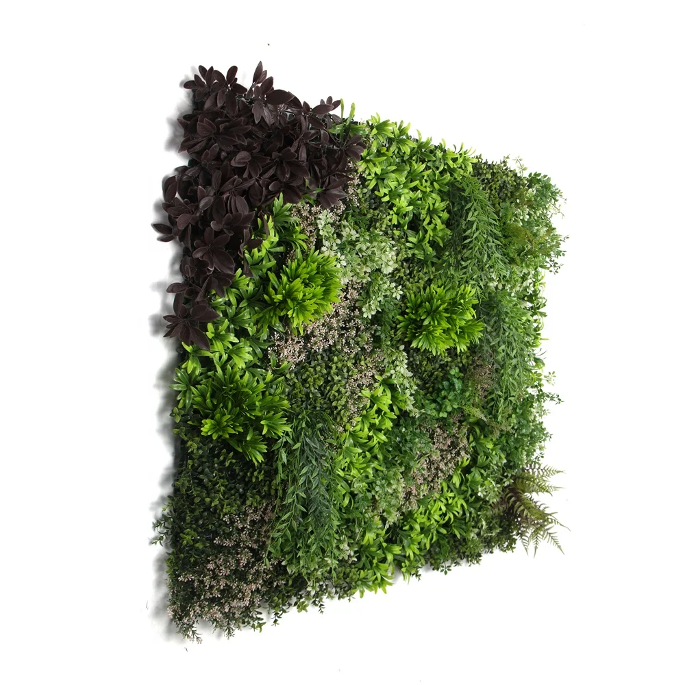 Hot sale 1m*1m artificial boxwood hedges panels roll for home wall decoration