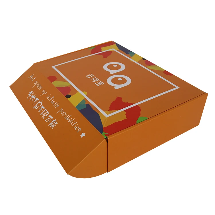 Small Design Packing Box Hard Packing Boxes Orange Mailer Box Making
