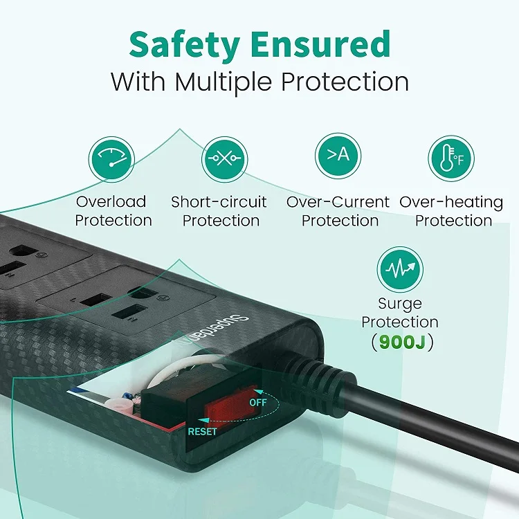 Electrical supplies unique tabletop usb power strip extension black 3 outlet power strip