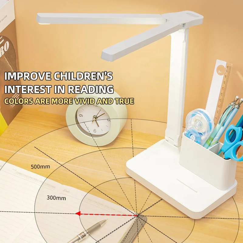 OEM Original Double Head Light LED Charging Desk Lamp Multifunctional 360 Degree Flexible Desk Lamp Mini Reading Night Light