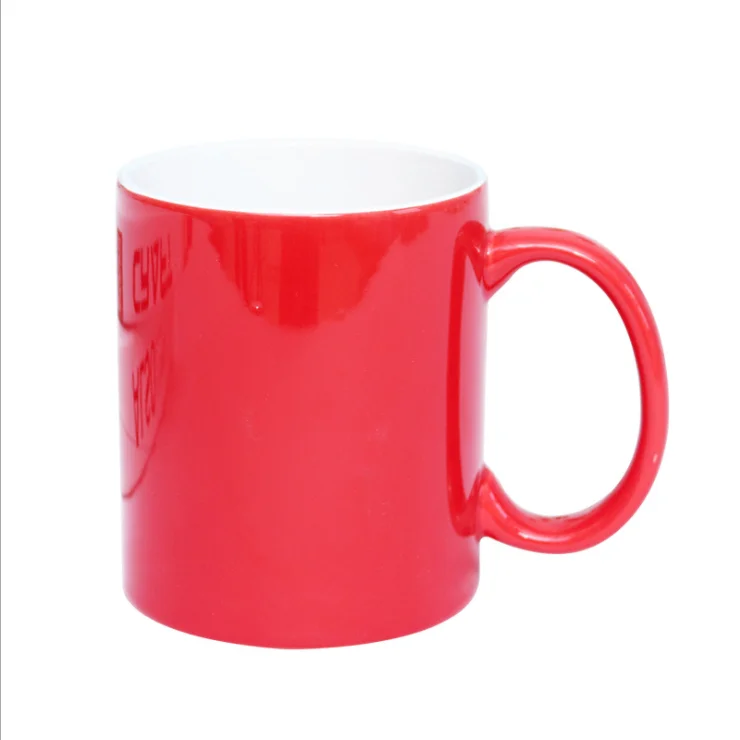 11oz/330ml Glaze Mugs Sublimation Ceramic Coffee Mug with Customized Logo for Promotion