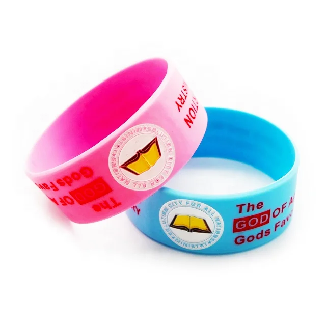 Engrave laser silicone wristband debossed silicone bracelet