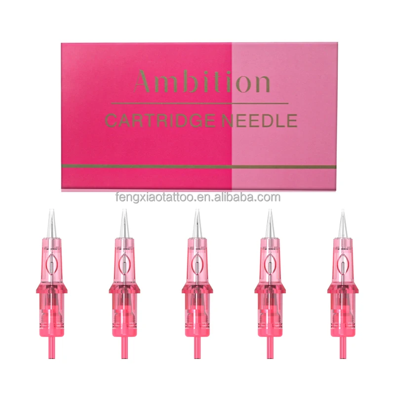 Universal Pink Cartridge Tattoo Needle Memrane PMU Lip Eyebrow Permanent Makeup Needle For Hair Stroke