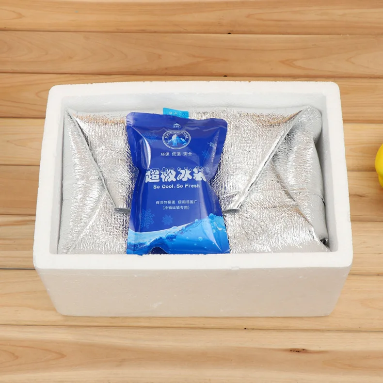 Cooler box shipping disposable aluminum foil insulated cooler bag