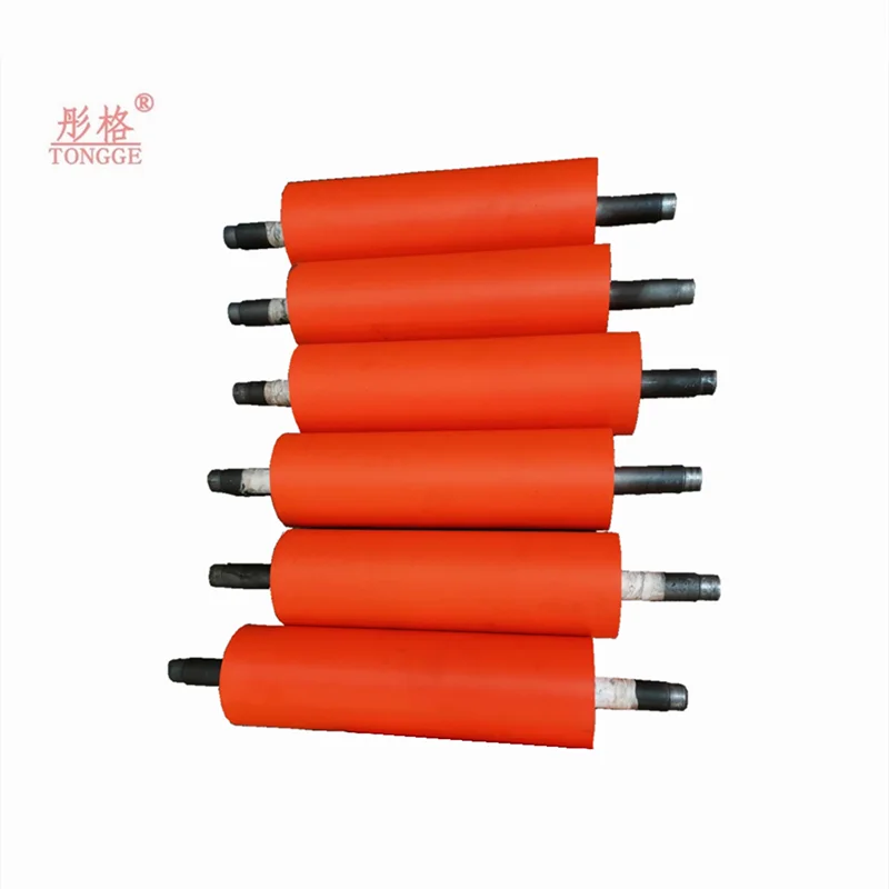 Mining  Equipment Spare Parts Rubber Driving Wheel Polyurethane Roller Urethane Roller PU Roller For