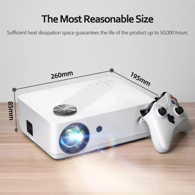 [FOURTRY F01 New Design Projector ]Native 1080p 4K Android 9.0 Full HD LED LCD Home Theater Video Movie Projector