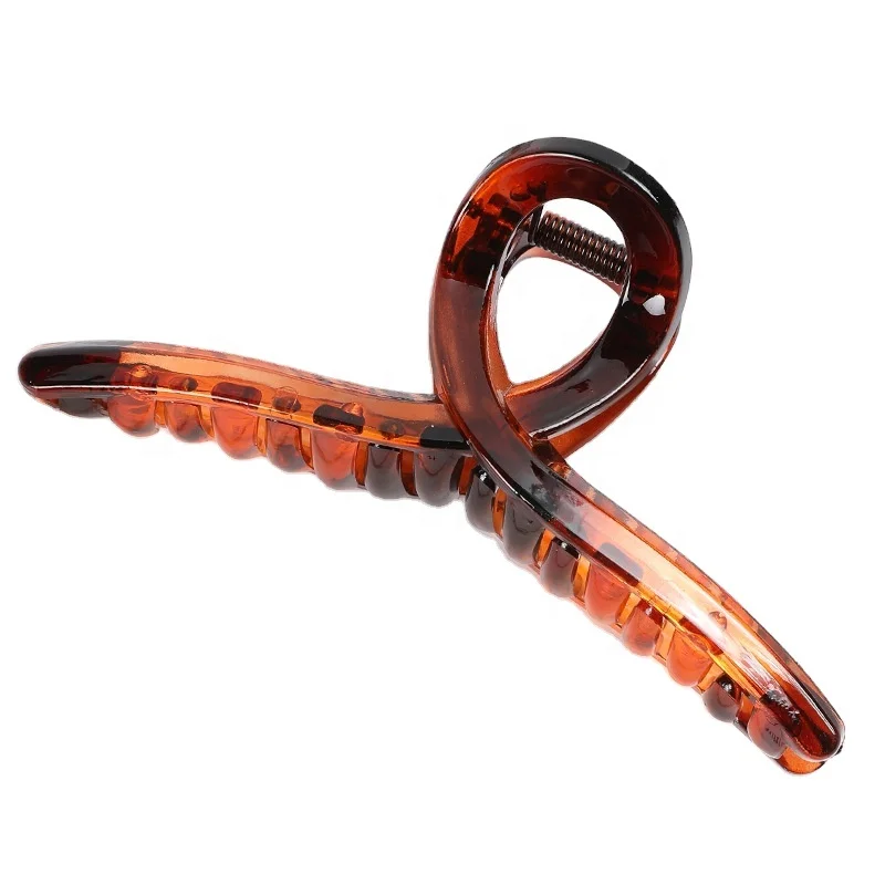 Amazon And Korean Ins Hot Sale Elegant Acrylic Big Size Facing Wash Painting Hair Claw Hair Holder For Women And Girls