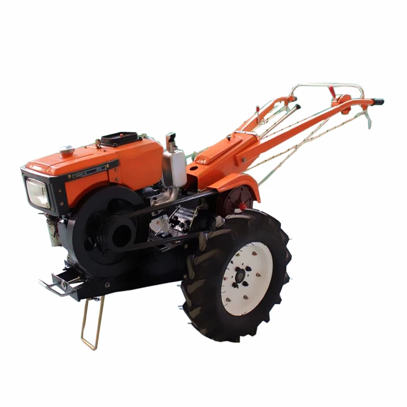 Newest multifunction 8hp 2 wheels micro mini hand walking tractor