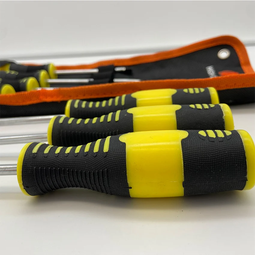 Comfortable massage handle CRV material Tool rod Multi-function HEX ANDPHILLIPS screwdriver bits