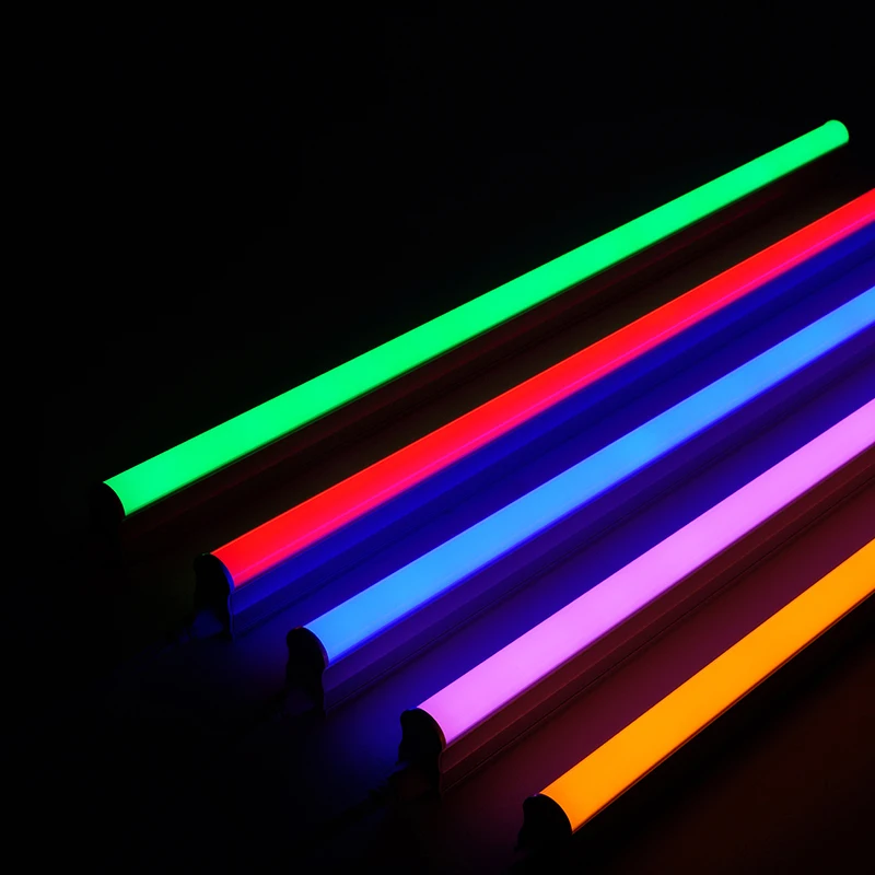 Zhongshan завод RGB Красный Зеленый Синий Желтый Розовый Фиолетовый 1 2 м 4FT T5