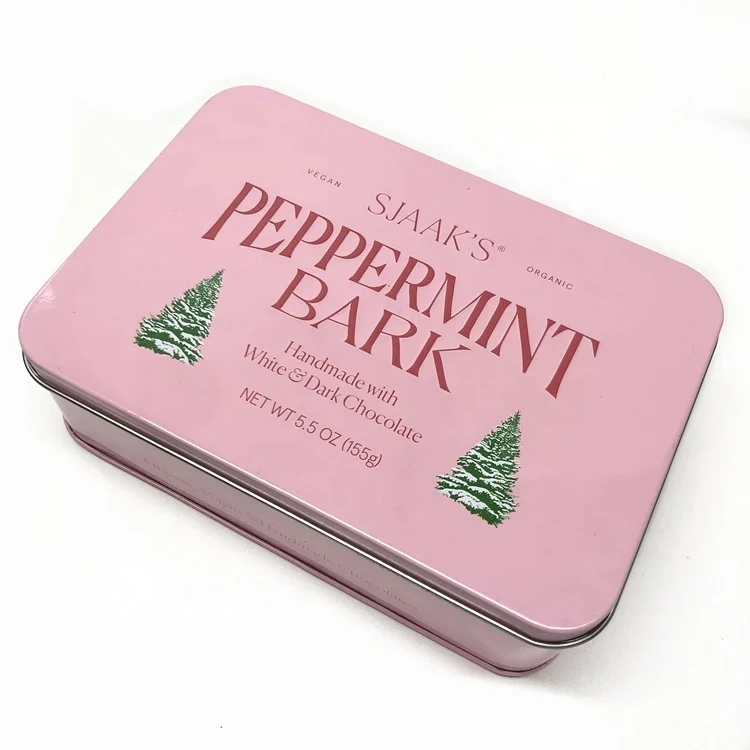 Custom printed metal box custom tea tins wholesale coffee packaging box embossed tin box