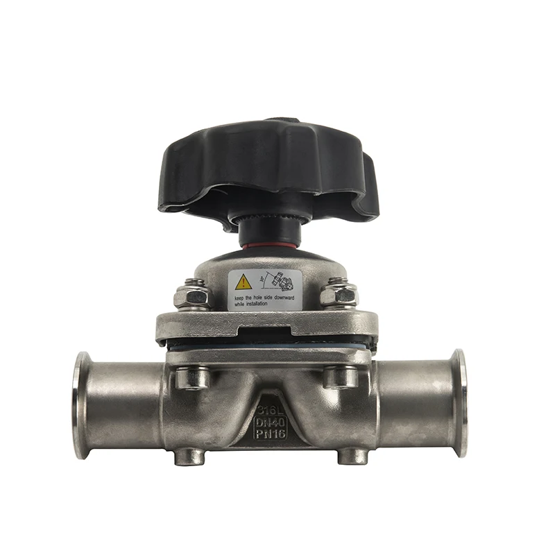 Steam Flow Control Pneumatic Cylinder Sanitary DIN Pharmaceutical Diaphragm Valve