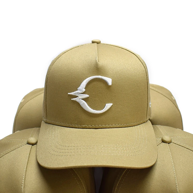 High Quality Custom Logo Unisex 3d Embroidered Baseball Hats Adult Custom Cotton 5 Panel Baseball Cap