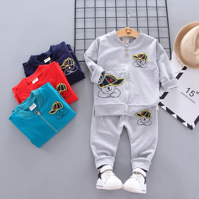 Autumn cute 2 pieces set little baby clothes boys 0-12 months