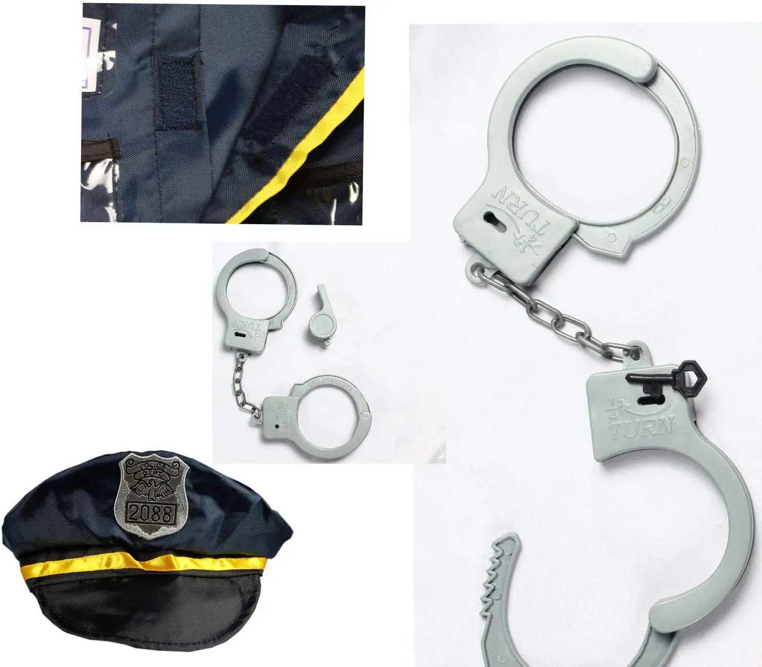 Костюм на Хэллоуин Детский полицейский Косплей