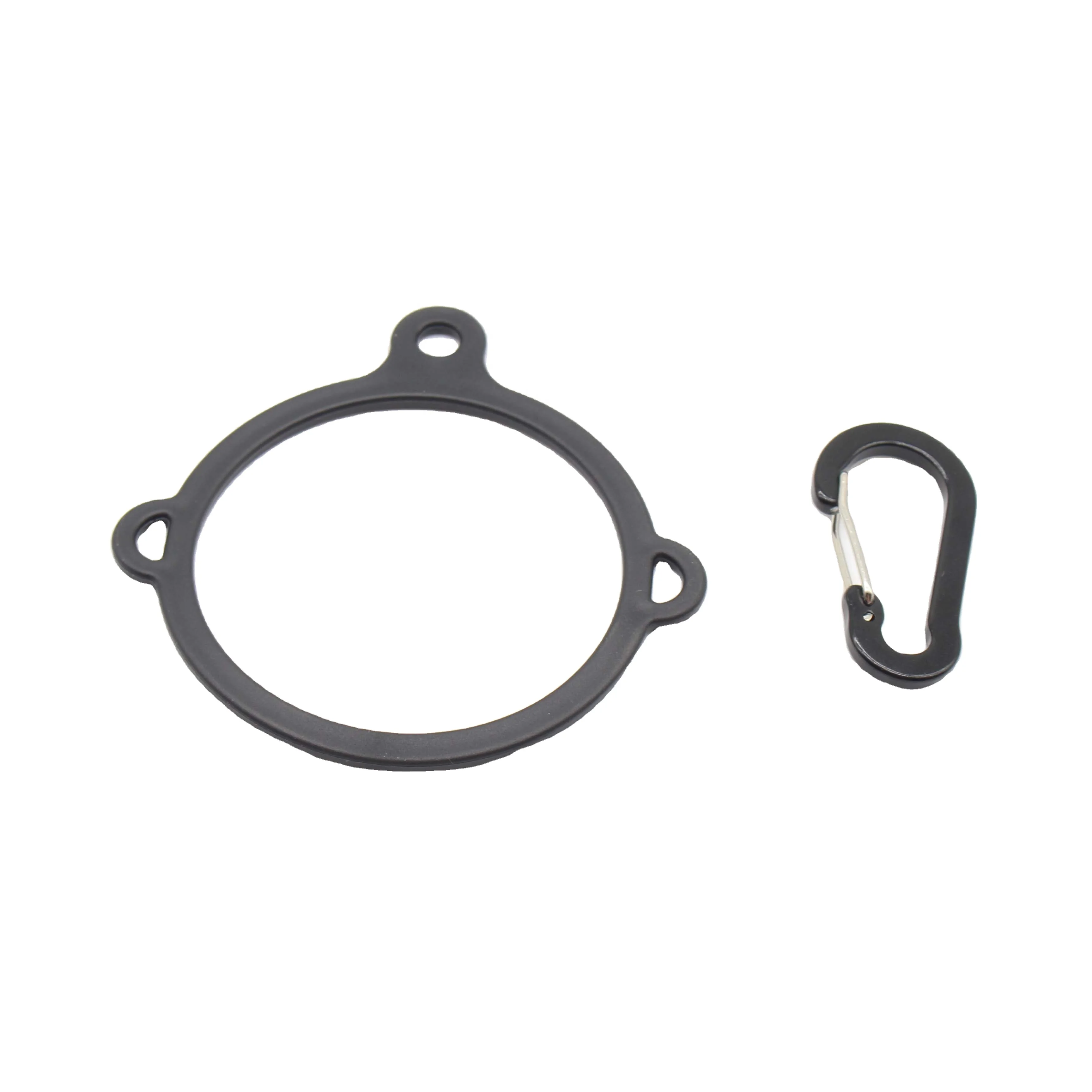 Custom  Paracord Carrier Safety Ring And Carabiner Wide Mouth Water Bottles Paracord Handle For Hiking Camping